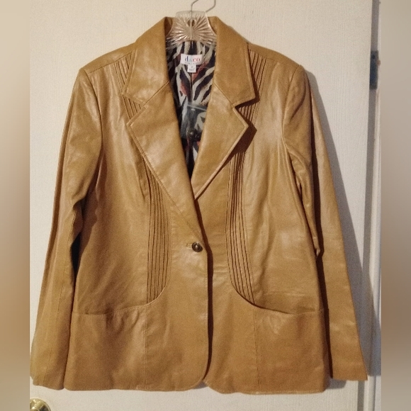 NWOT d & co. Leather‎ Jacket Sz. M - Picture 2 of 12